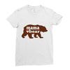 mama love bear Ladies Fitted T-Shirt