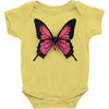 breast cancer butterfly Baby Bodysuit