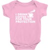 for your protection Baby Bodysuit