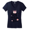 Though She Be But Little She Is Fierce Women's V-Neck T-Shirt