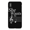 she wants the d black iPhoneX