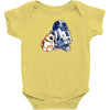 droid hug Baby Bodysuit