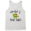 world's best sister with flowers Tank Top