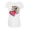 bunny rabbit love Maternity Scoop Neck T-shirt