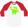 android eats apple 3/4 Sleeve Shirt