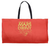 mars colony Weekender Totes
