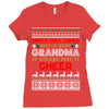 Santa Only Comes Once A Year Grandma Is Always Here To Cheer Ladies Fitted T-Shirt
