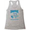 shuffle feel the movement Racerback Tank