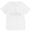 warning i do stupid things V-Neck Tee