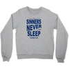 official t shirt mens you me at six sinners never sleep big all sizes Crewneck Sweatshirt