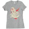 chest burstin' alien Ladies Fitted T-Shirt