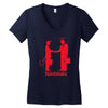 handshake Women's V-Neck T-Shirt