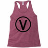 vegan symbol Racerback Tank