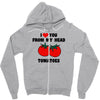 from my head tomatoes Zipper Hoodie
