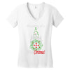 dreaming of a white christmas Women's V-Neck T-Shirt