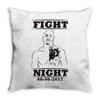 Fight Night Throw Pillow