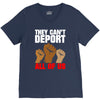 they cant deport all of us V-Neck Tee