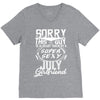 This Guy Is Taken By A Super Sexy July Girlfriend V-Neck Tee