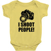 i shoot people t shirt funny photographer tee camera photography digit Baby Onesie