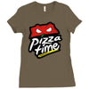 pizza time (2) Ladies Fitted T-Shirt
