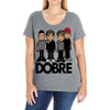 dobre twins dobre brother Ladies Curvy T-Shirt