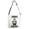 omg santa will ferrell Adjustable Strap Totes