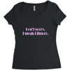 i speak gilmore rectangle Women's Triblend Scoop T-shirt