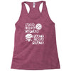 work like a captain party like a pirate Racerback Tank