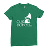 old school Ladies Fitted T-Shirt