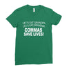 commassavenavy Ladies Fitted T-Shirt