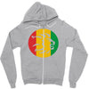 rasta lion head reggae dub step music dance Zipper Hoodie