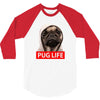 pug life 3/4 Sleeve Shirt