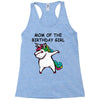 mom of the birthday girl Racerback Tank