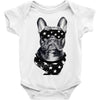 bull dog american falg Baby Onesie