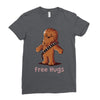 hug a wookiee Ladies Fitted T-Shirt