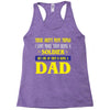 soldier dad Racerback Tank