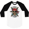 pirate zombie skull 3/4 Sleeve Shirt