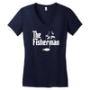 the fisherman Women's V-Neck T-Shirt