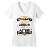 Super Cool Granddaughter Of A Freaking Awesome Mother Women's V-Neck T-Shirt