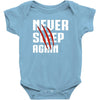 Never Sleep Again Baby Bodysuit