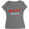 squadgoals santa Women's Triblend Scoop T-shirt