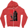 the king and the white wol Zipper Hoodie