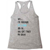 Yes...I'm Pregnant.It's a Boy! And No...You Can't Touch My Belly! Racerback Tank