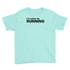 i'd rather be running funny cool run runner marathon sport athlete shi Youth Tee