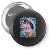 unicorn nerd graphic Pin-back button