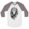 lion with crown 3/4 Sleeve Shirt