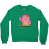 mrs yetti and her poops Crewneck Sweatshirt