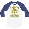 rangers university 3/4 Sleeve Shirt