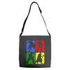 4 Super Hero Adjustable Strap Totes