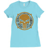 punisher punk Ladies Fitted T-Shirt